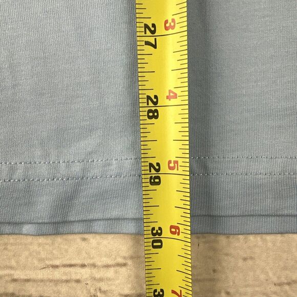 Flaw* TRAVIS MATHEW Men's XL Blue Pocket Short‎ Sleeve Polo Solid Golf Shirt - Picture 9 of 11